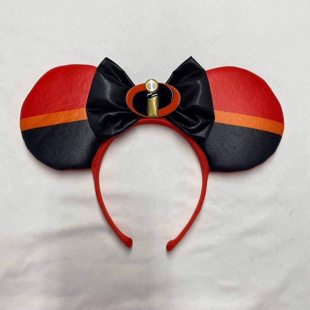 Disney Pixar The Incredibles Minnie Mouse Ears Headband Red Black Disguise